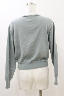 画像2: F&A / ガラス風クリアフラワー釦UVカットニットカーディガン Free MINT H-26-01-18-035-LO-TO-NS-ZH