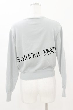 画像2: F&A / ガラス風クリアフラワー釦UVカットニットカーディガン Free MINT H-26-01-18-035-LO-TO-NS-ZH