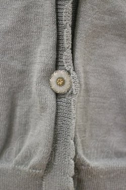 画像3: F&A / ガラス風クリアフラワー釦UVカットニットカーディガン Free MINT H-26-01-18-035-LO-TO-NS-ZH