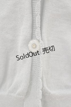 画像3: F&A / ガラス風クリアフラワー釦UVカットニットカーディガン Free MINT H-26-01-18-035-LO-TO-NS-ZH