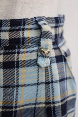 画像4: MILK / New waveサスペンダーパンツ  サックスチェック H-26-01-19-031-ML-PA-KB-ZH