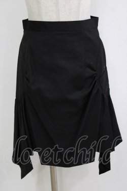 画像1: PEACE NOW / サイド切替スカート  ブラック H-26-01-19-032-PU-SK-KB-ZH