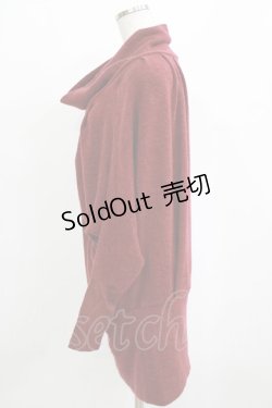 画像2: Ozz Croce / ハイネックニットトップス  ボルドー H-26-01-19-037-OO-TO-KB-ZH