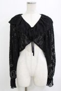 merry jenny / レースフリルボレロ  ブラック H-26-01-19-043-LO-TO-KB-ZH