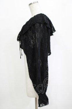 画像2: merry jenny / レースフリルボレロ  ブラック H-26-01-19-043-LO-TO-KB-ZH