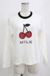 画像1: MILK / Cherry L.S. Tee  オフ H-26-01-19-045-ML-TO-KB-ZH (1)