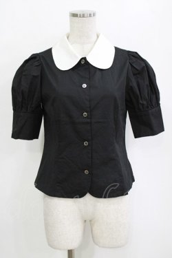 画像1: MILK / アニーブラウス  ブラック H-26-01-19-046-ML-BL-KB-ZH