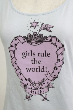 画像4: MILK / girls rule the world Tee  サックス H-26-01-19-049-ML-TO-KB-ZH