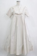 merry jenny / フリルセーラーミモレワンピース  ベージュ H-26-01-19-006-LO-OP-KB-ZH