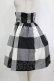 画像2: MILK / GINGHAMスカート  ブラック H-26-01-19-052-ML-SK-KB-ZH (2)