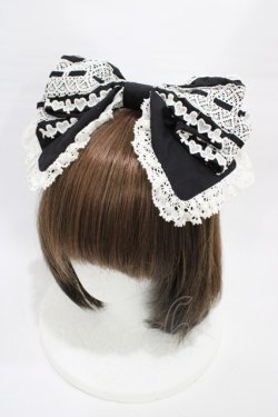 画像1: BABY,THE STARS SHINE BRIGHT / トランプレースカチューシャ  ブラック H-26-01-19-1001-BA-AC-NS-ZH