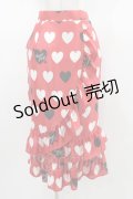 Angelic Pretty / 【渋谷限定】Dolly Heartティアードスカート Free レッド H-26-01-19-1028-AP-SK-NS-ZH