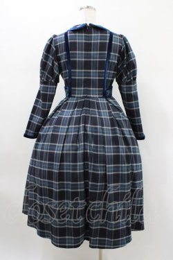 画像2: Maria pipi / フローラツイルチェックドレス S NAVY/WHITE H-26-01-19-1030-EL-OP-NS-ZH