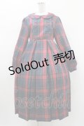 FLC / MINA*タータンチェックワンピース L グリーン H-26-01-19-1031-0-OP-NS-ZH