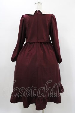 画像2: m petit by misako / サンリオキャラクターズコラボ マイメロディワッペン付きワンピース S ボルドー H-26-01-19-1032-LO-OP-NS-ZH