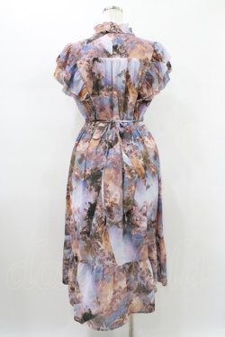 画像2: axes femme Nostalgic / 天使柄シャーリングワンピース M ブルー H-26-01-19-1033-LO-OP-NS-ZH