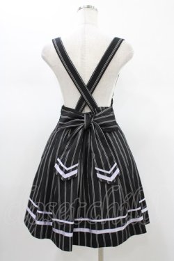 画像2: Amavel / ライン入りレジメンタルストライプ柄サイドプリーツジャンスカ FREE グレー H-26-01-19-1040-CA-OP-YZ-ZH