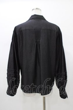 画像2: INGEBORG / デニム×タフタジャケット 9号 ブラック H-26-01-19-1044-LO-JA-NS-ZH