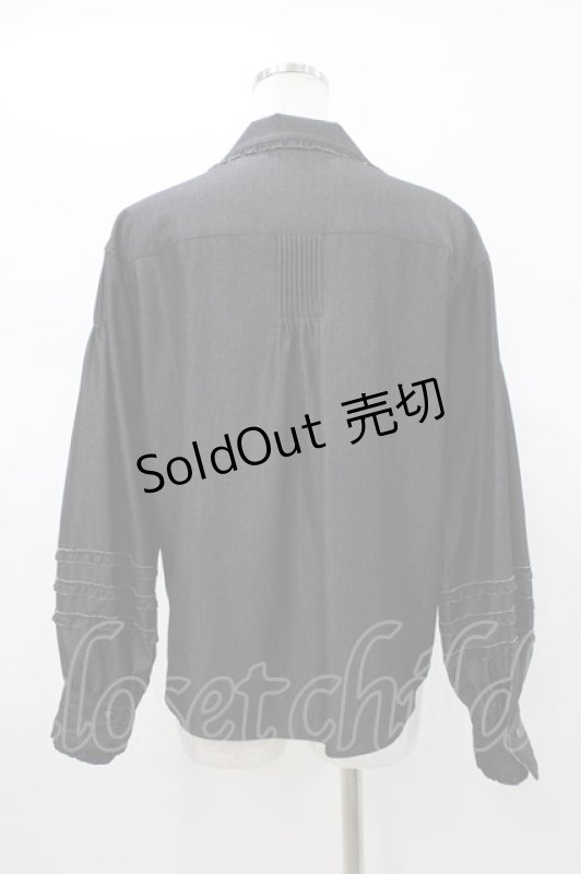 画像2: INGEBORG / デニム×タフタジャケット 9号 ブラック H-26-01-19-1044-LO-JA-NS-ZH (2)