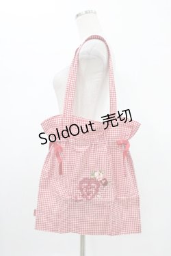 画像1: PINK HOUSE / ノベルティ巾着バッグ  レッド H-26-01-19-1008-LO-BG-NS-ZH