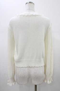 画像2: LIZ LISA / はしごレースハートフリルカーディガン FREE ホワイト H-26-01-19-1048-LO-TO-YZ-ZH