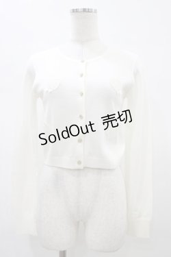 画像1: JESUS DIAMANTE / ホワイトローズカーデ Free オフ H-26-01-19-1049-JE-TO-NS-ZH