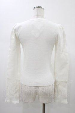 画像2: evelyn / ロゴリボンスリットニット Free オフ H-26-01-19-1050-LO-TO-NS-ZH