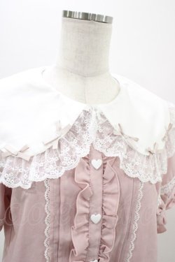 画像3: DearMyLove / リボンいっぱいレースロリータブラウス M ピンク H-26-01-19-1055-EL-BL-NS-ZH