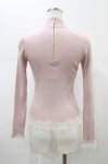 画像2: JESUS DIAMANTE / ロココフリルハイネックニット 38 ピンク H-26-01-19-1056-JE-TO-NS-ZH (2)