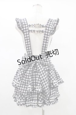画像2: LIZ LISA / はしごリボンギンガムティアードスカパン free ブラック H-26-01-19-1013-LO-PA-YZ-ZH