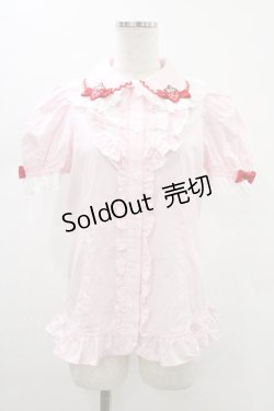 画像1: Angelic Pretty / Little Strawberryブラウス Free ピンク H-26-01-19-1016-AP-BL-NS-ZH