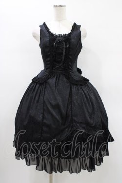 画像1: ALICE and the PIRATES / ローズバックリボンジャンパースカート FREE ブラック H-26-01-19-1020-PA-OP-YZ-ZH