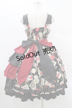 画像2: metamorphose / Wonder Card Queen of Hearts ジャンパースカート サイズ1 ブラック H-26-01-19-1021-ME-OP-NS-ZH