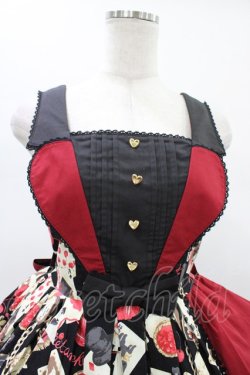 画像4: metamorphose / Wonder Card Queen of Hearts ジャンパースカート サイズ1 ブラック H-26-01-19-1021-ME-OP-NS-ZH