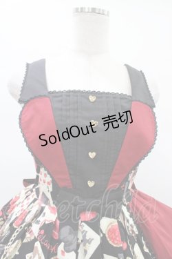 画像4: metamorphose / Wonder Card Queen of Hearts ジャンパースカート サイズ1 ブラック H-26-01-19-1021-ME-OP-NS-ZH