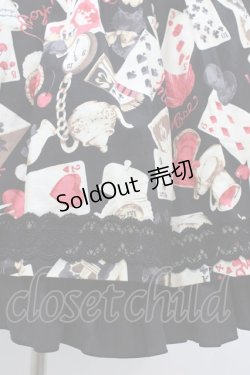 画像5: metamorphose / Wonder Card Queen of Hearts ジャンパースカート サイズ1 ブラック H-26-01-19-1021-ME-OP-NS-ZH