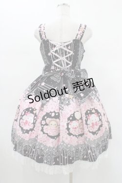 画像2: BABY,THE STARS SHINE BRIGHT / SA KU RAくみゃちゃん柄ジャンパースカートI Free ブラック H-26-01-19-1022-BA-OP-NS-ZH