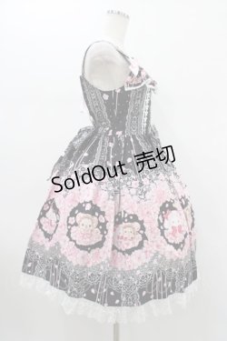 画像3: BABY,THE STARS SHINE BRIGHT / SA KU RAくみゃちゃん柄ジャンパースカートI Free ブラック H-26-01-19-1022-BA-OP-NS-ZH