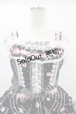 画像4: BABY,THE STARS SHINE BRIGHT / SA KU RAくみゃちゃん柄ジャンパースカートI Free ブラック H-26-01-19-1022-BA-OP-NS-ZH