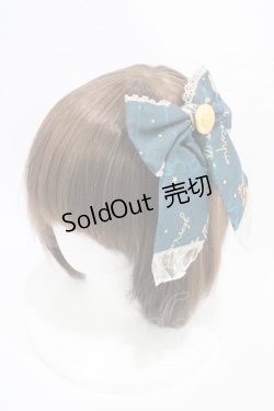 画像1: metamorphose / 黒猫と魔法の地図リボンクリップ  グリーン H-26-01-19-1004-ME-AC-NS-ZH