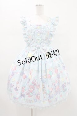 画像1: Angelic Pretty / Happy Garlandジャンパースカート Free サックス H-26-01-19-1024-AP-OP-NS-ZH