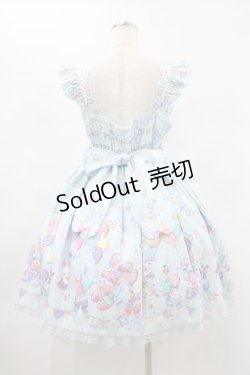 画像2: Angelic Pretty / Happy Garlandジャンパースカート Free サックス H-26-01-19-1024-AP-OP-NS-ZH