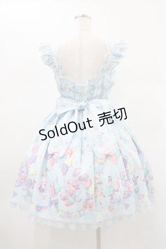 画像2: Angelic Pretty / Happy Garlandジャンパースカート Free サックス H-26-01-19-1024-AP-OP-NS-ZH (2)