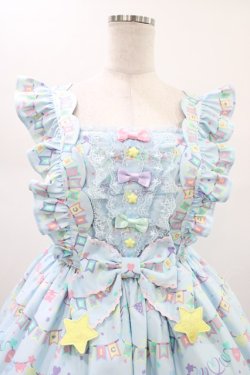 画像4: Angelic Pretty / Happy Garlandジャンパースカート Free サックス H-26-01-19-1024-AP-OP-NS-ZH