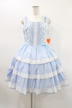 画像1: BABY,THE STARS SHINE BRIGHT / ミルフィーユジャンパースカート Free サックス H-26-01-19-1025-BA-OP-NS-ZH