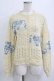 画像1: merry jenny / floral透かしニットカーディガン  アイボリー×ブルー H-26-01-19-054-LO-TO-KB-ZH (1)