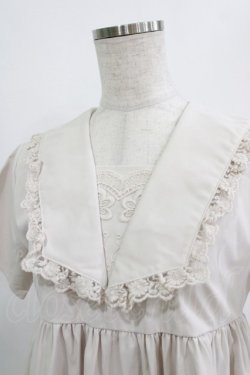 画像4: merry jenny / フリルセーラーミモレワンピース  ベージュ H-26-01-19-006-LO-OP-KB-ZH