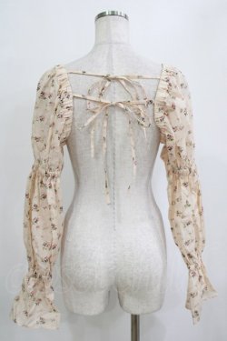 画像3: merry jenny / レースギャザースリーブビスチェ  ラベンダー H-26-01-19-058-LO-TO-KB-ZH