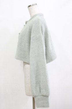 画像2: merry jenny / fluffyチャイナニットソーカーディガン  ミントグリーン H-26-01-19-059-LO-TO-KB-ZH