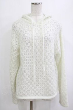 画像1: merry jenny / rabbit lace knit tops  オフホワイト H-26-01-19-060-LO-TO-KB-ZH